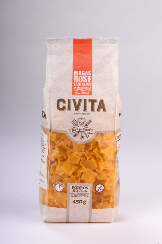Civita Fodros kocka tészta -450g