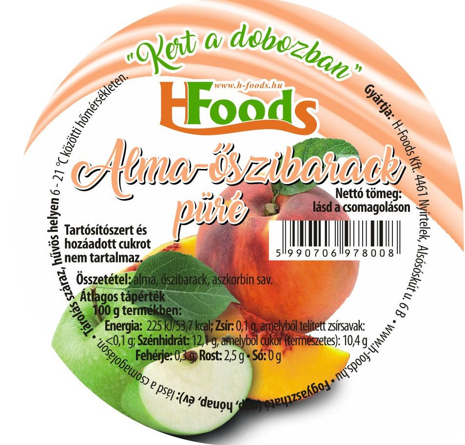 Alma-Őszibarack püré -100g